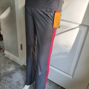 NWT Champion Advanced High Performance Yoga Pants Grey and Pink